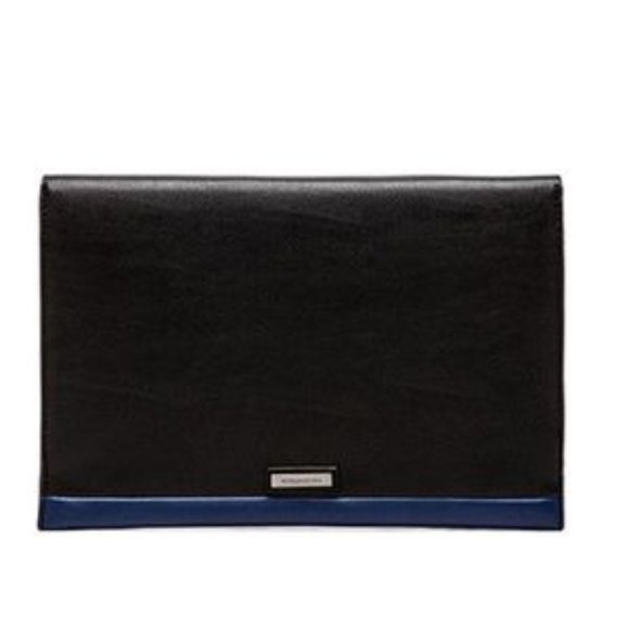 BCBGMAXAZRIA Sophie Envelope Clutch Blue Combo - Picture 2 of 5